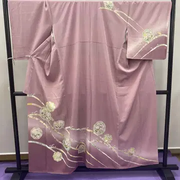 6586 매실쥐 오시도리 호몬기 기모노 순수 실크 사계절 꽃