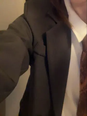 브라운 더블 브레스트 자켓