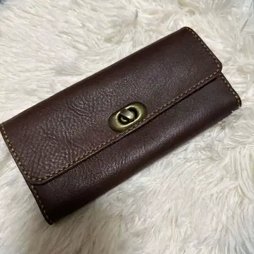 핸드메이드 장지갑 브라운 천연 가죽