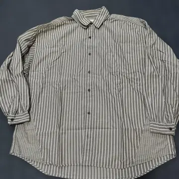 niko and - 스트라이프 긴팔 셔츠 그레이와 화이트