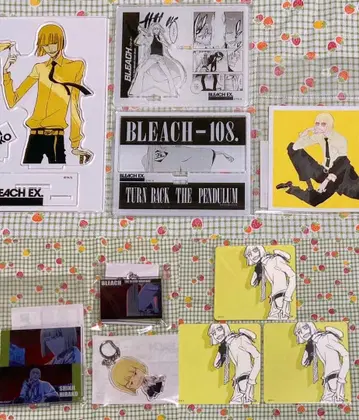 BLEACH 히라코 신지 원화전 아크릴 스탠드 코스터 스티커 기타 15점