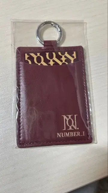 Number_i 카드 케이스 와인 레드