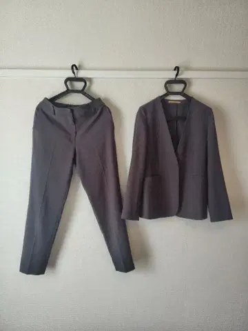 ORIHICA 그레이 노카라 수트 셋업 상하의