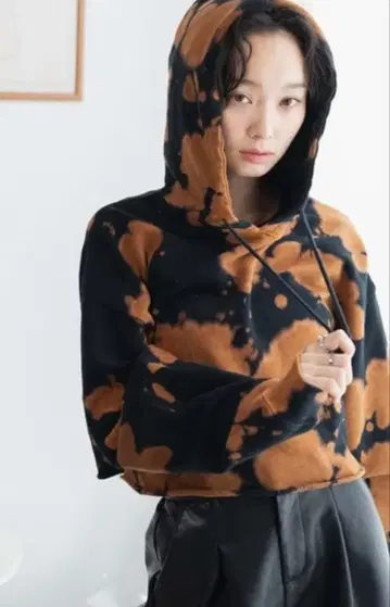 WEGO/빈티지 라이크 숏 후드티