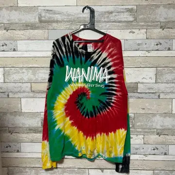 WANIMA 타이 다이 슬리브리스 T셔츠 L