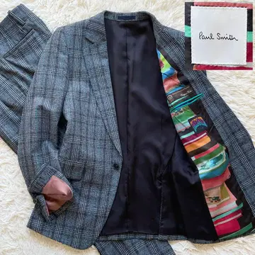 새상품급 폴스미스 현행 트위드 셋업 멀티 컬러 올 패턴 체크