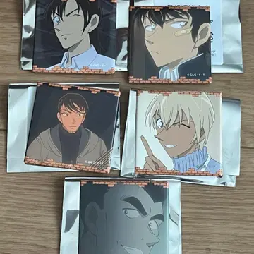 명탐정 코난 코난랜드 메모리얼 캔뱃지 경찰학교조 5세트