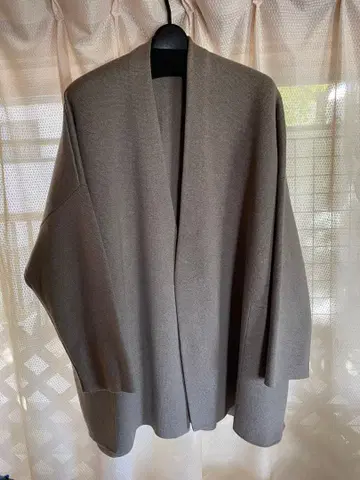 그레이 노카라 자켓 오버 사이즈