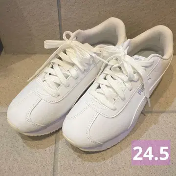 푸마 스니커즈 통굽 올 화이트 흰색