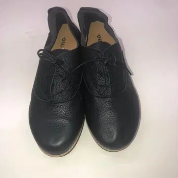 [ 미사용 새상품 ] 피그리노 레이스업 슈즈 천연 가죽 블랙 22.5cm