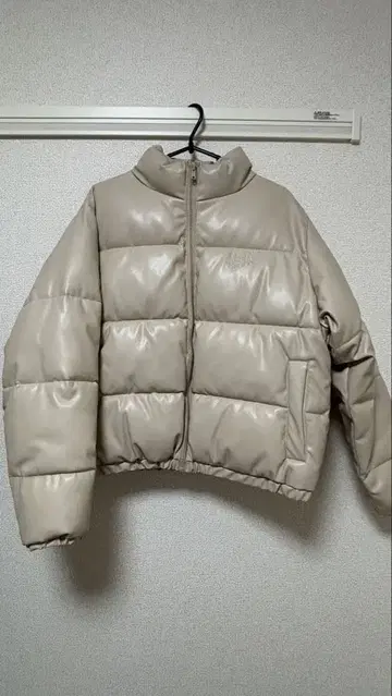 후즈후 갤러리 다운 자켓 충전솜 블루종 슬로우 아이보리