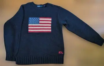 성조기 폴로 랄프 로렌 스웨터 M 네이비 컬러