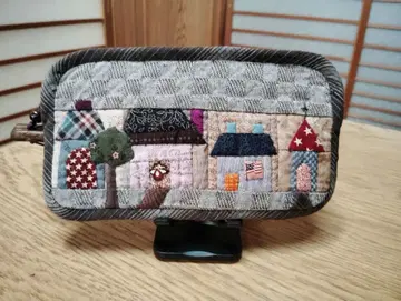 하우스 통장 지갑 핸드메이드 패치워크 소품함 장지갑