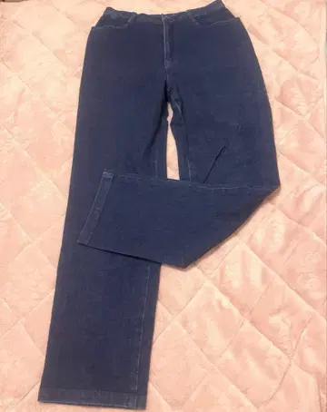 SIMPLE LIFE 다크 블루 스트레이트 청바지