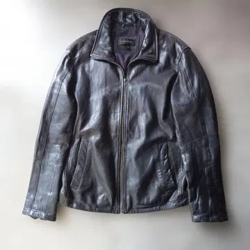 구제 의류 DANIER 램 가죽 자켓 라이더 스탠드 카라 M