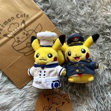 포켓몬 카페 셰프 피카츄 봉제 인형