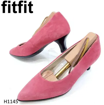 핏핏 펌프스 스틸레토 레드 계열 24cm 스웨이드
