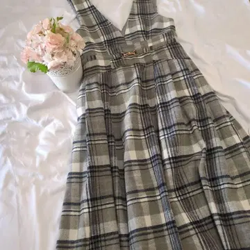 내추럴 꾸뛰르 원피스 체크