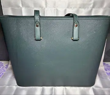 그린 합성 피혁 토트백