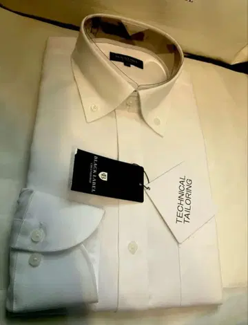 블랙 라벨 CB 화이트 무지 셔츠 M 버튼 다운 B 드라이 스트레치