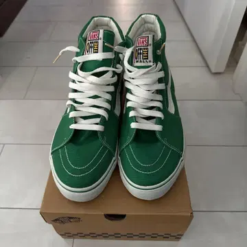 VANS 그린 하이컷 스니커즈