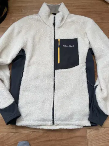 mont-bell 플리스 자켓 M 화이트/네이비