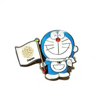 오사카 간사이 만박 도라에몽 핀 배지 일본관 파빌리온 한정판