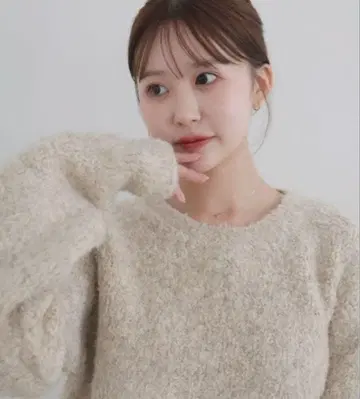 [ ayu x LIAN ] 볼륨 믹스 니트