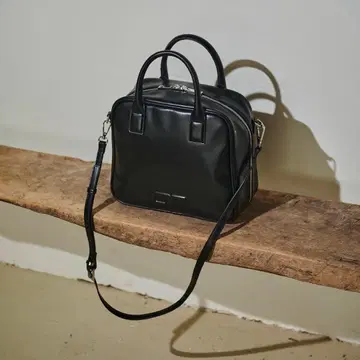 ADAM ET ROPE' 로고 보스턴 백 블랙