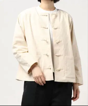 TSUHARU SM2 차이나 버튼 벨벳 자켓