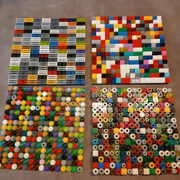 21 레고 작은 부품 포함 플레이트 세트 x 4