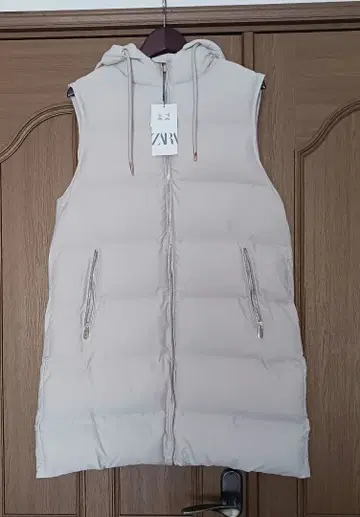 ZARA 롱 다운 베스트 퍼프 베스트