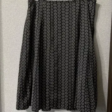 TOBECHIC 하트 무늬 쉬폰 플레어 스커트 42