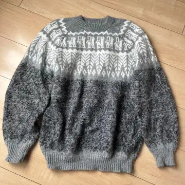 페루산 알파카 긴팔 스웨터