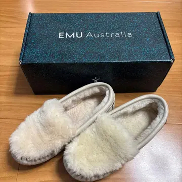 EMU Australia 아이보리 모카신 박스 포함