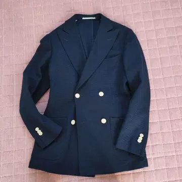 힐튼 링자켓 네이비 더블 브레스트 자켓 M 46