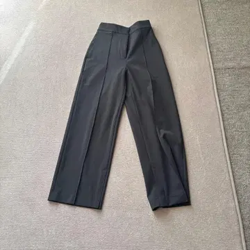 PLST / 하이 스트레치 트리코 슬릿 스트레이트 팬츠