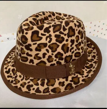 레오파드 무늬 미키 모자
