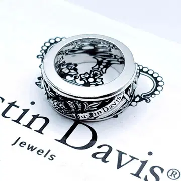 [새상품급] 저스틴 데이비스 크라운 반지 7호 실버925 반지