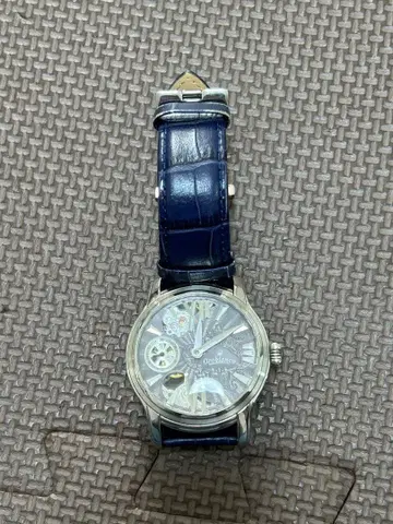 오로비안코 스켈레톤 손목시계 네이비 OR-0001