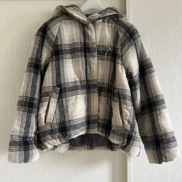 as know as 체크 무늬 다운 자켓