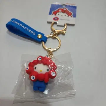 박람회장 한정판 헬로키티 입체 마스코트 키링 미야쿠미야쿠 코스프레