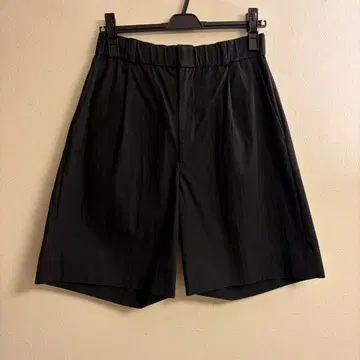 H 우스터티드 베이컨트 숏팬츠 하프 팬츠 블랙 S