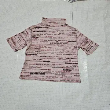 GIANNI LO GIUDICE 텍스트 프린트 핑크 반팔 T셔츠