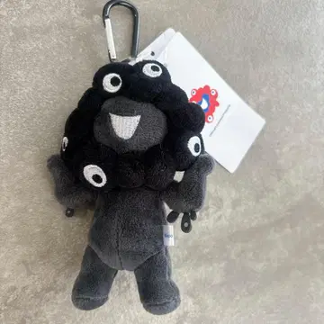 블랙 미야쿠미야쿠 스탠딩 카라비너 포함 봉제 인형 키링