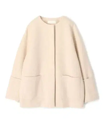 Ballsey 울 파일 밀드 더블 커프스 숏코트