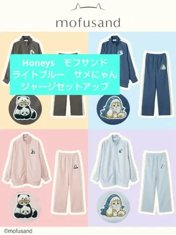 Honeys x mofusand 상어냥 저리 셋업 S 정가 6960엔