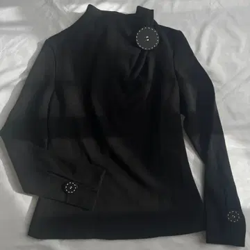 미사용 TOMASO 디자인 니트 블랙 하이넥 니트 [ 44 ]