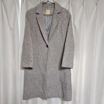 BEAMS HEART 그레이 롱 코트