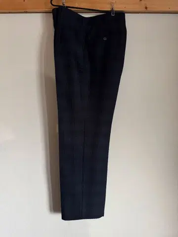 골프용 슬랙스 짙은 네이비 체크